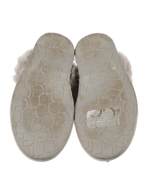 UGG Glitter Fur Trim Mules