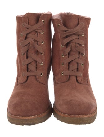 UGG Suede Lace-Up Boots