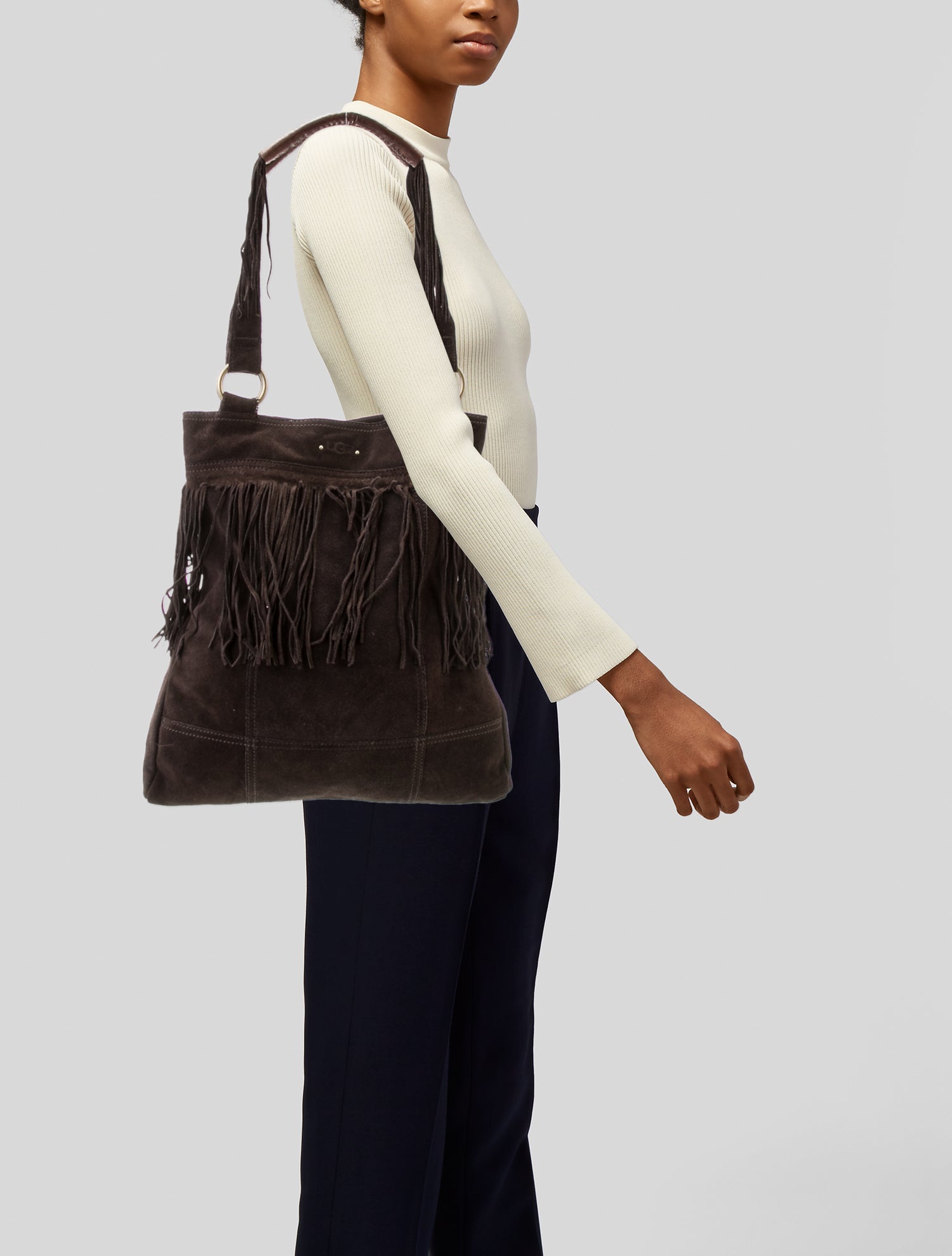UGG Suede Shoulder Bag
