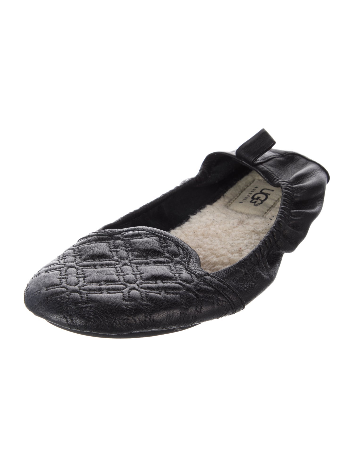 UGG Leather Patterned Ballet Flats