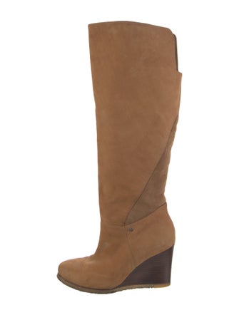 UGG Suede Colorblock Pattern Boots