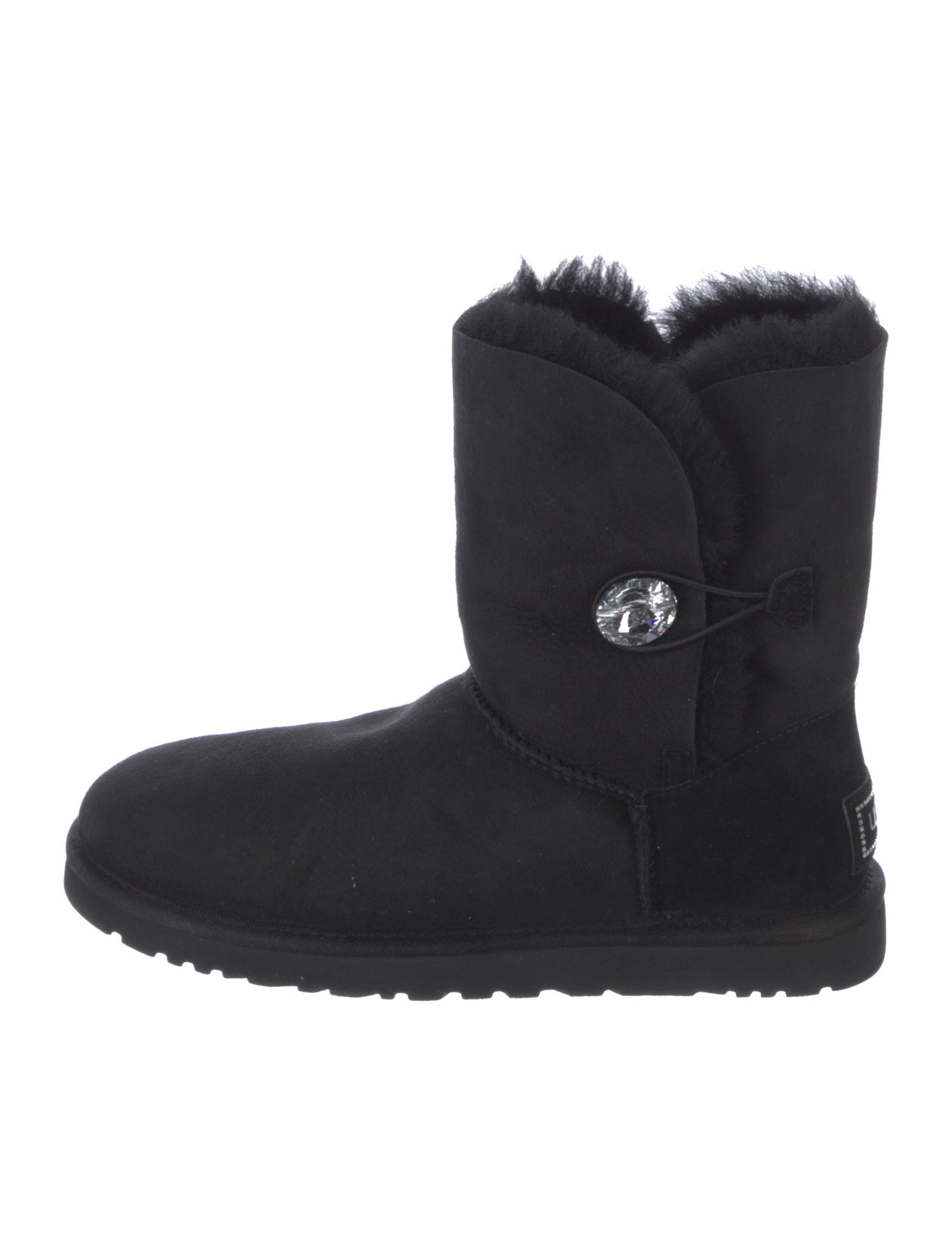 UGG Suede Crystal Embellishments Boots