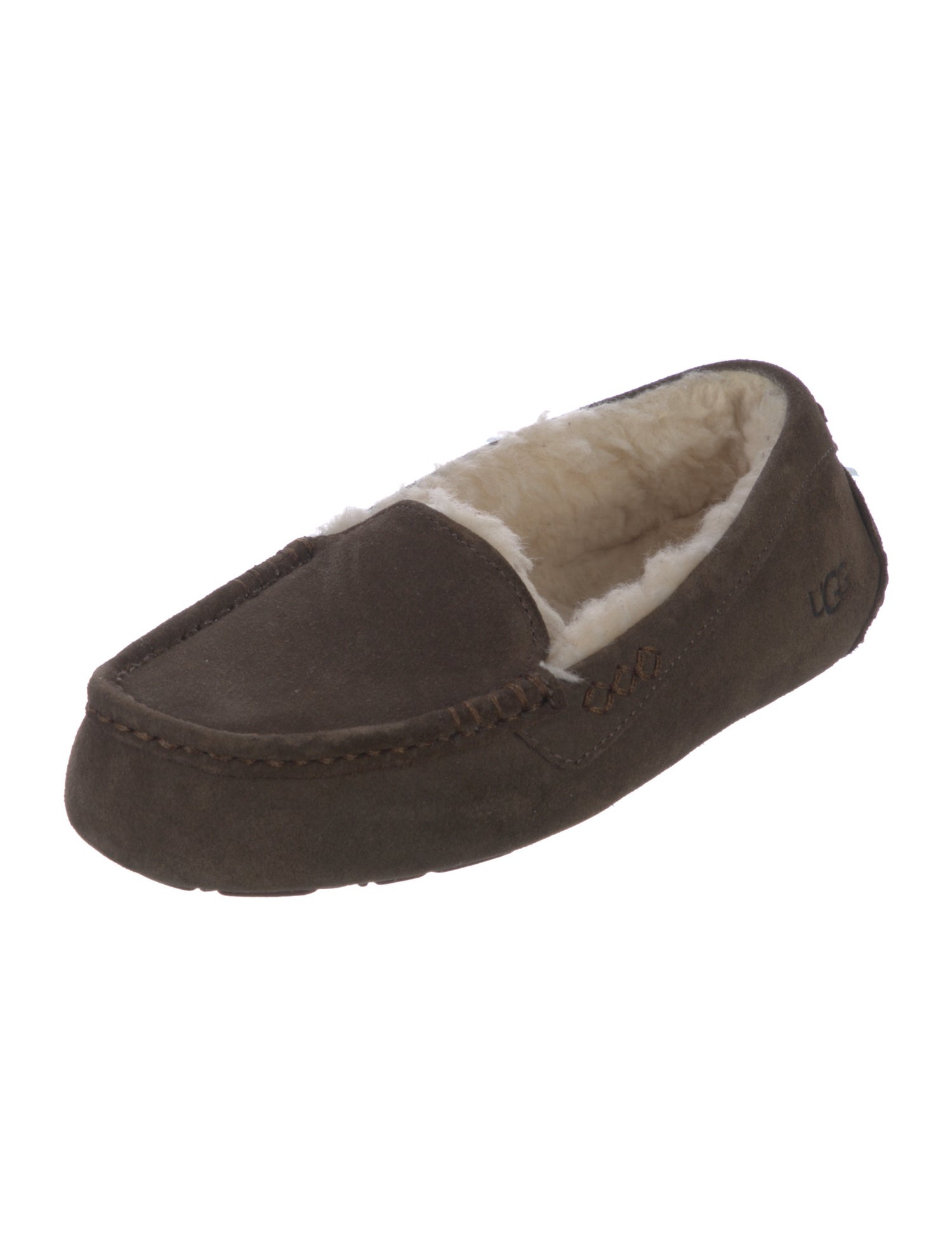 UGG Suede Colorblock Pattern Moccasins