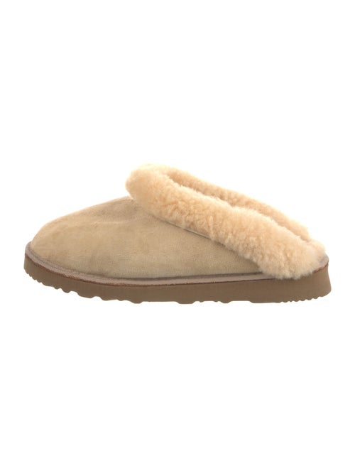 UGG Suede Fur Trim Mules