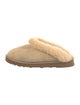 UGG Suede Fur Trim Mules