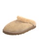 UGG Suede Fur Trim Mules