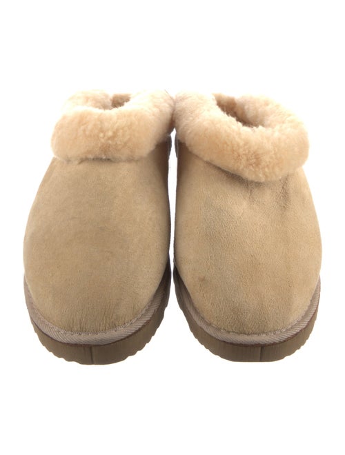 UGG Suede Fur Trim Mules