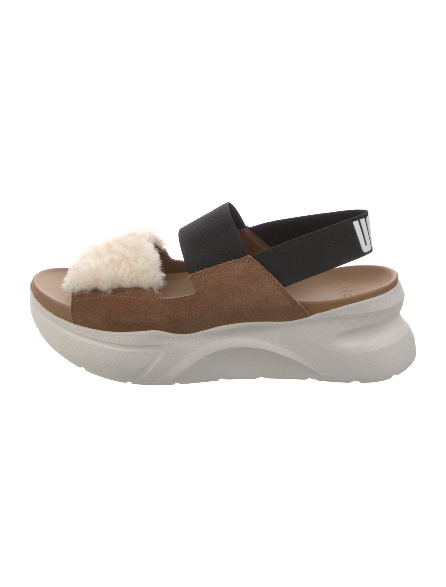UGG Rubber Colorblock Pattern Slingback Sandals