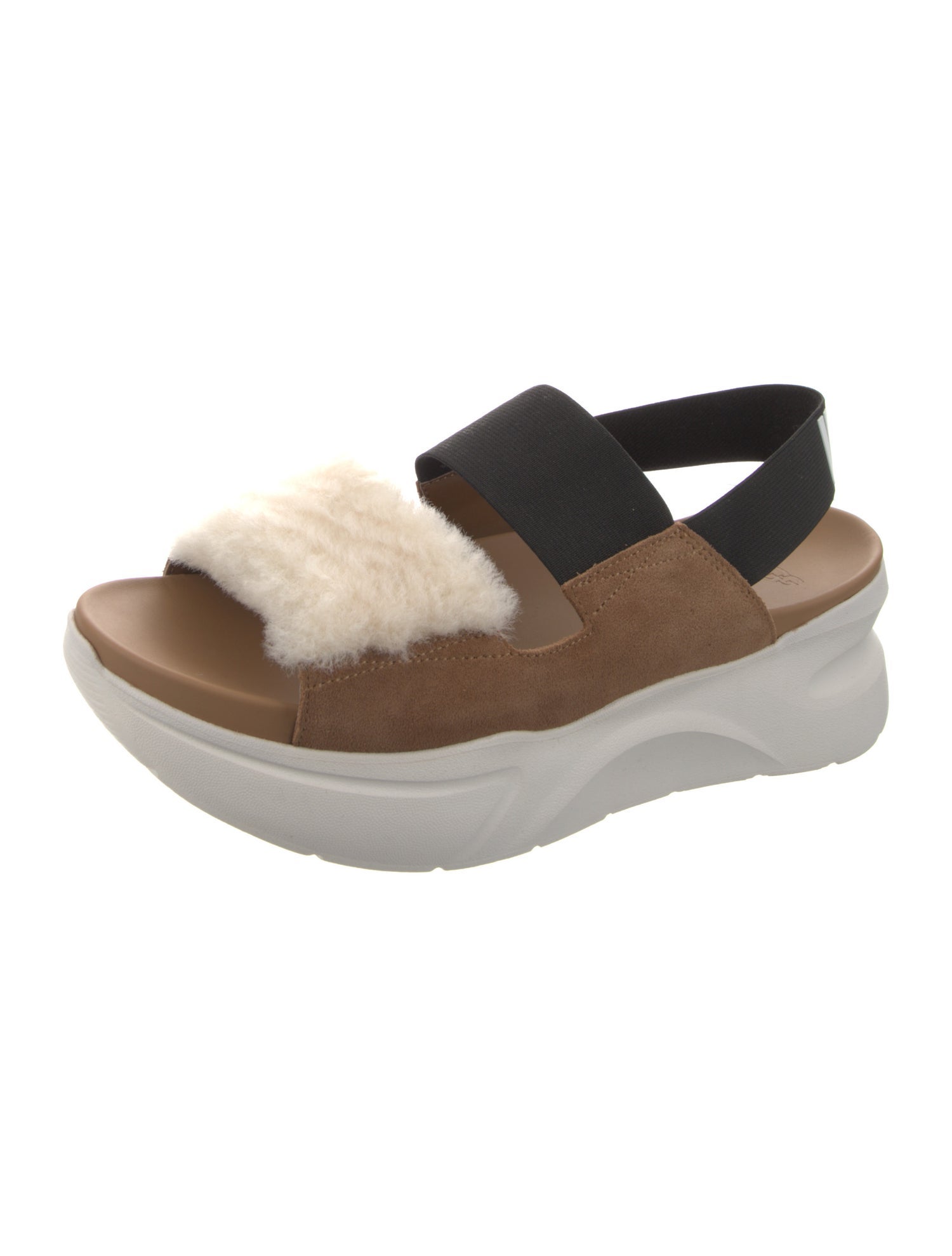 UGG Rubber Colorblock Pattern Slingback Sandals