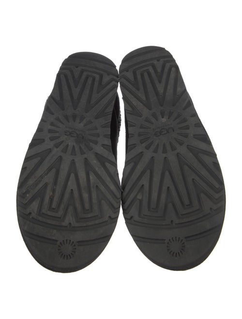 UGG Suede Fur Trim Slippers