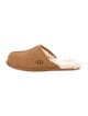 UGG Suede Grosgrain Trim Slippers
