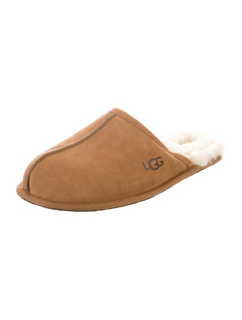 UGG Suede Grosgrain Trim Slippers