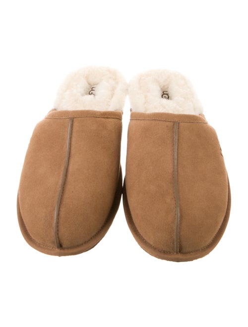 UGG Suede Grosgrain Trim Slippers