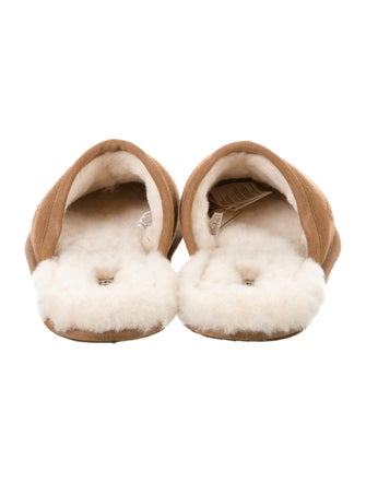 UGG Suede Grosgrain Trim Slippers