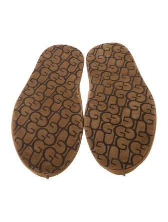 UGG Suede Grosgrain Trim Slippers