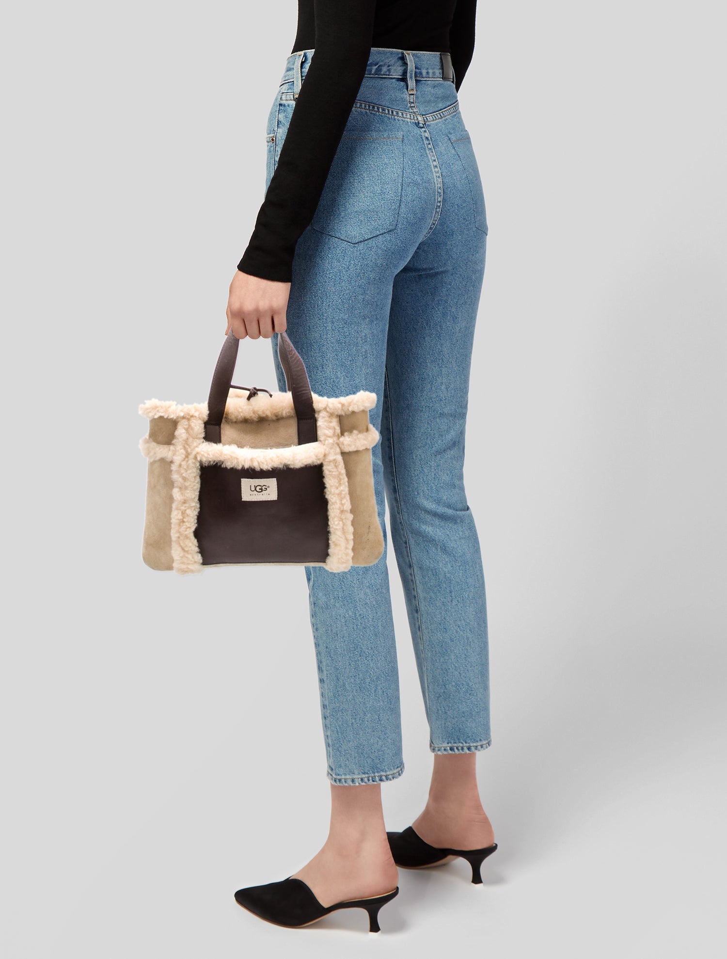 UGG Shearling Top Handle Bag