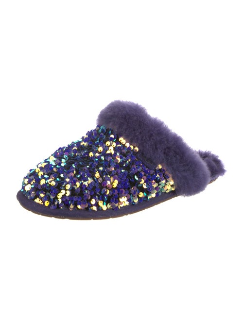 UGG Sequins Faux Fur Trim Mules