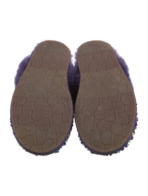 UGG Sequins Faux Fur Trim Mules