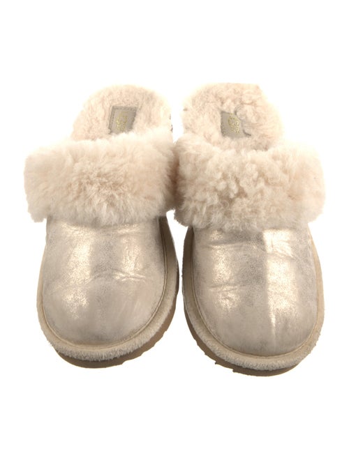 UGG Suede Colorblock Pattern Mules