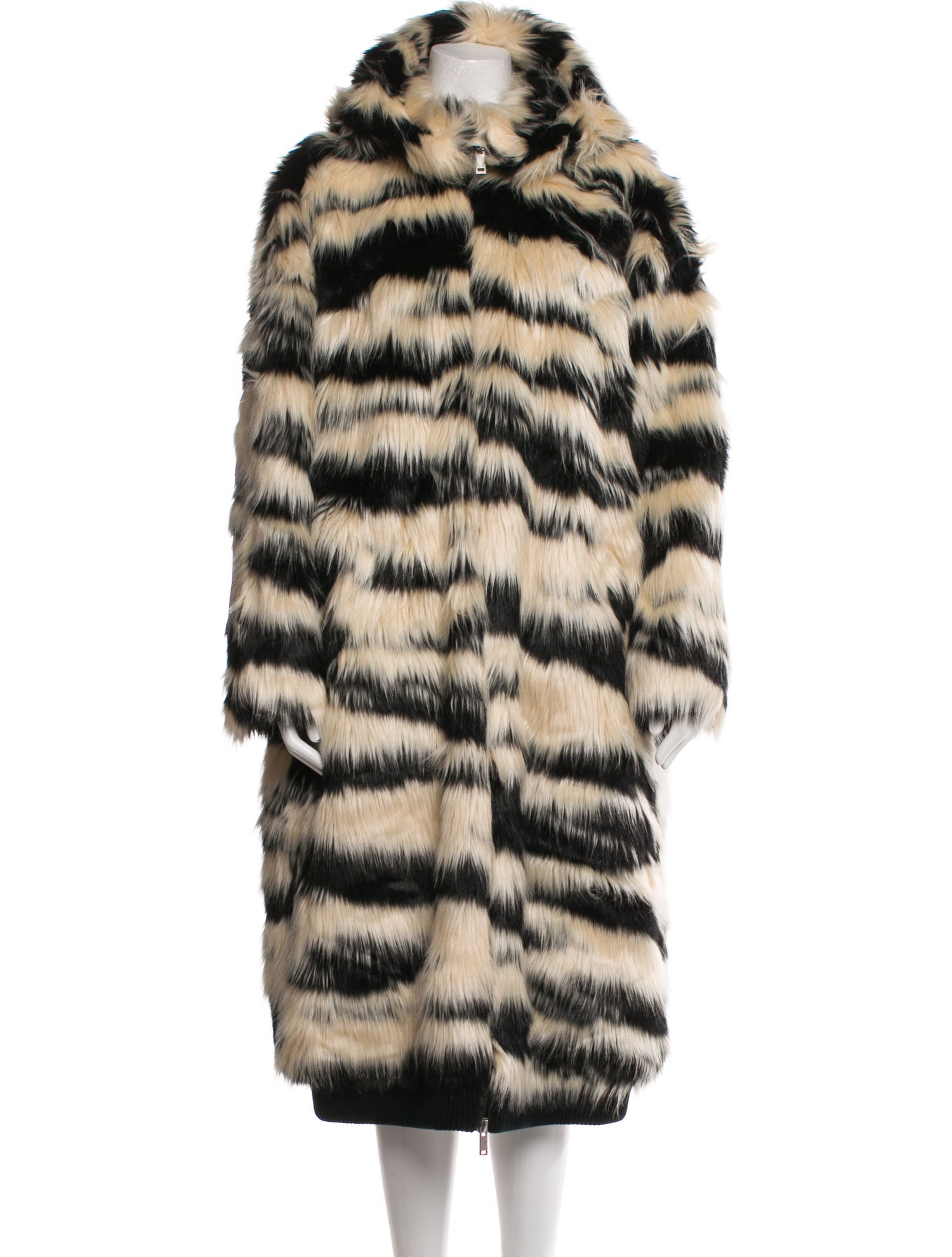 UGG Faux Fur Animal Print Faux Fur Coat