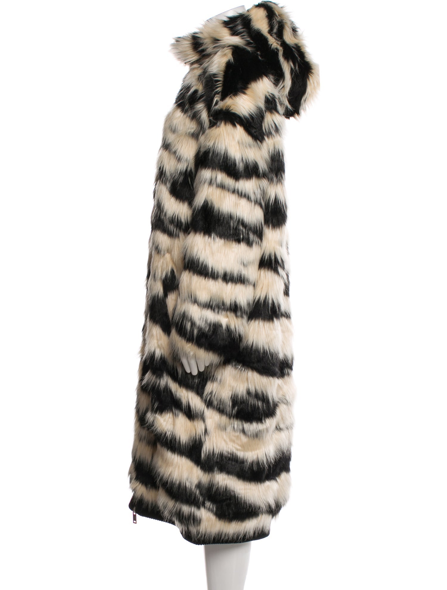 UGG Faux Fur Animal Print Faux Fur Coat