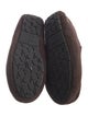 UGG Suede Fur Trim Moccasins