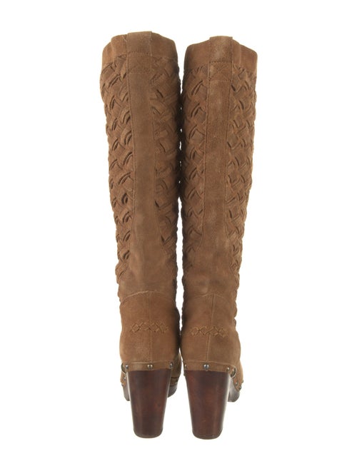 UGG Intrecciato Weave Suede Lace-Up Boots