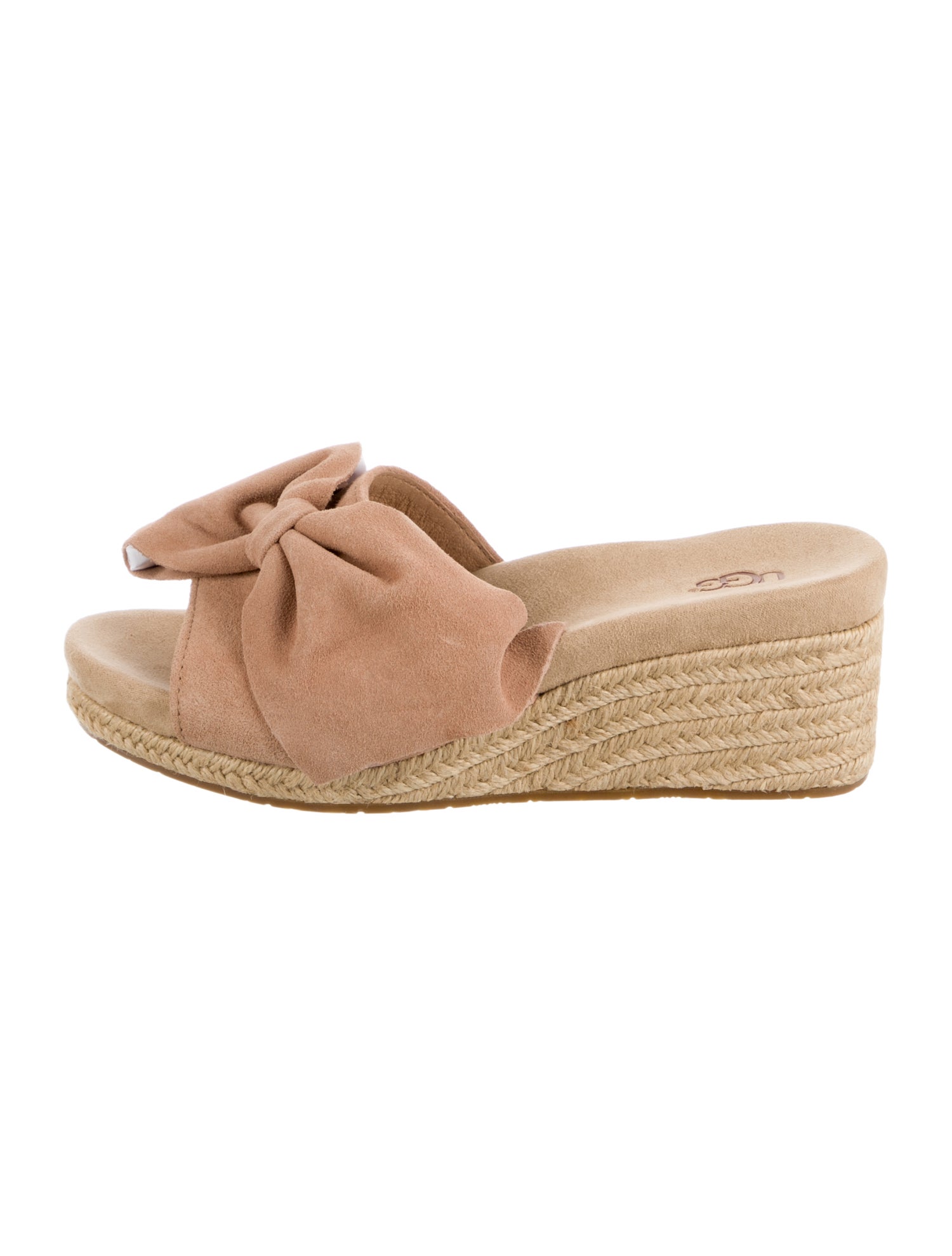 UGG Suede Bow Accents Espadrilles