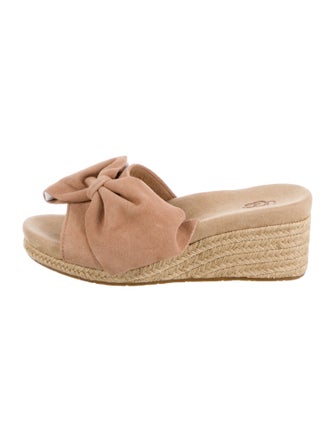 UGG Suede Bow Accents Espadrilles