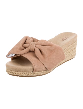 UGG Suede Bow Accents Espadrilles