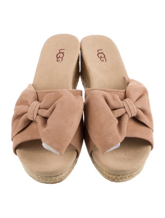 UGG Suede Bow Accents Espadrilles