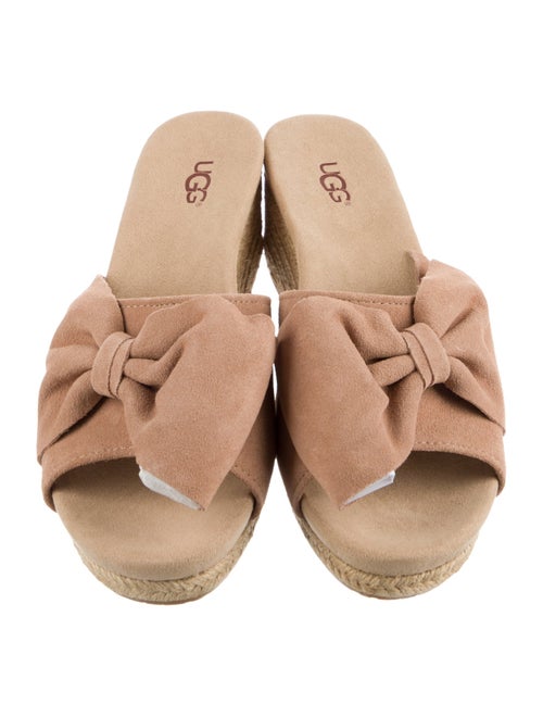 UGG Suede Bow Accents Espadrilles