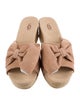 UGG Suede Bow Accents Espadrilles