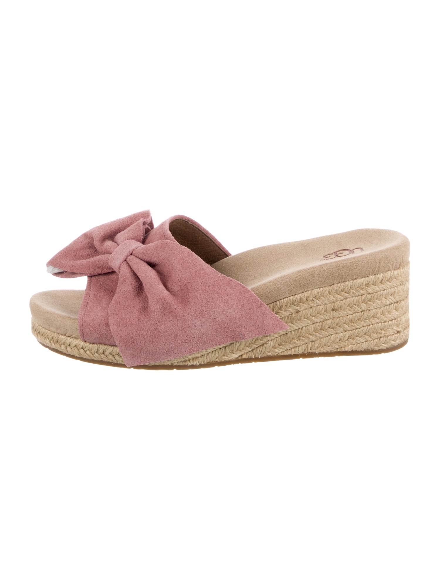 UGG Suede Bow Accents Espadrilles