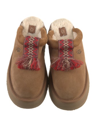 UGG Suede Embroidered Accent Mules