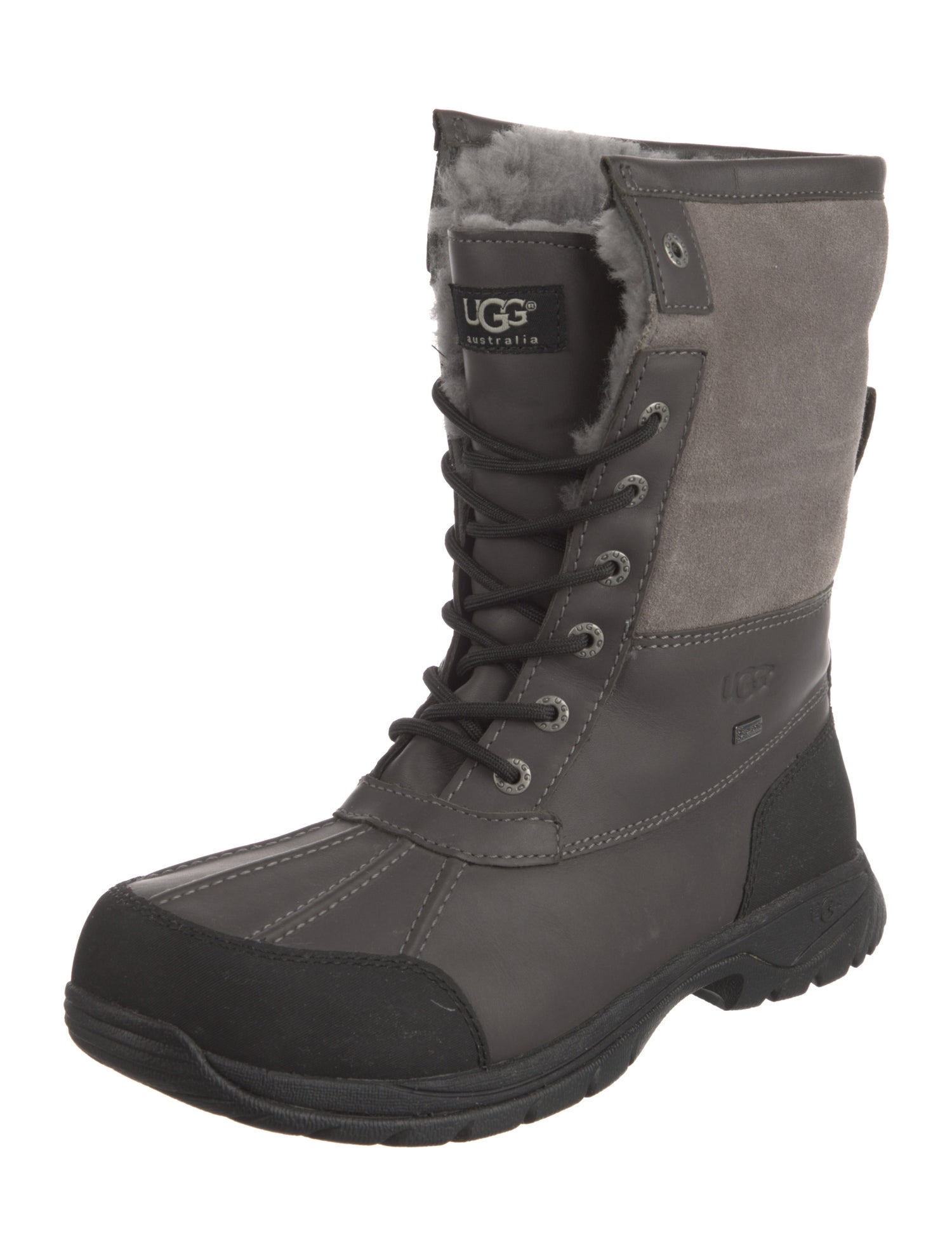 UGG Leather Lace-Up Boots