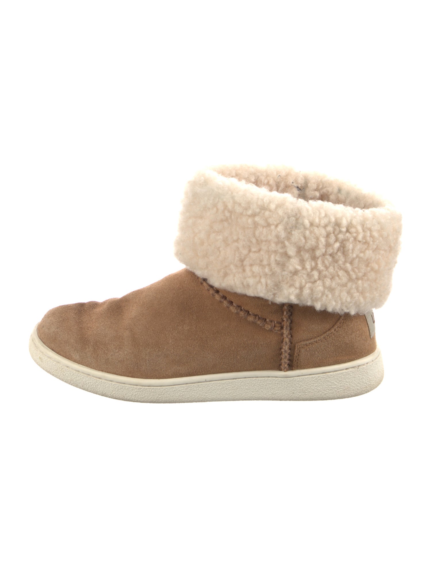 UGG Suede Colorblock Pattern Boots