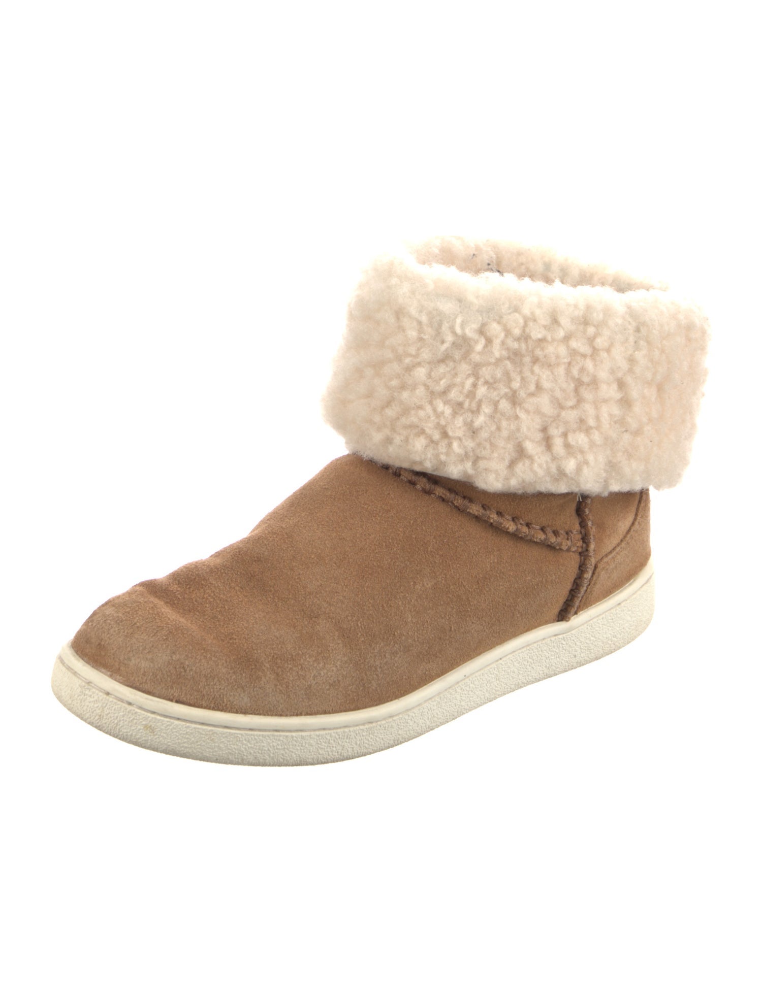 UGG Suede Colorblock Pattern Boots