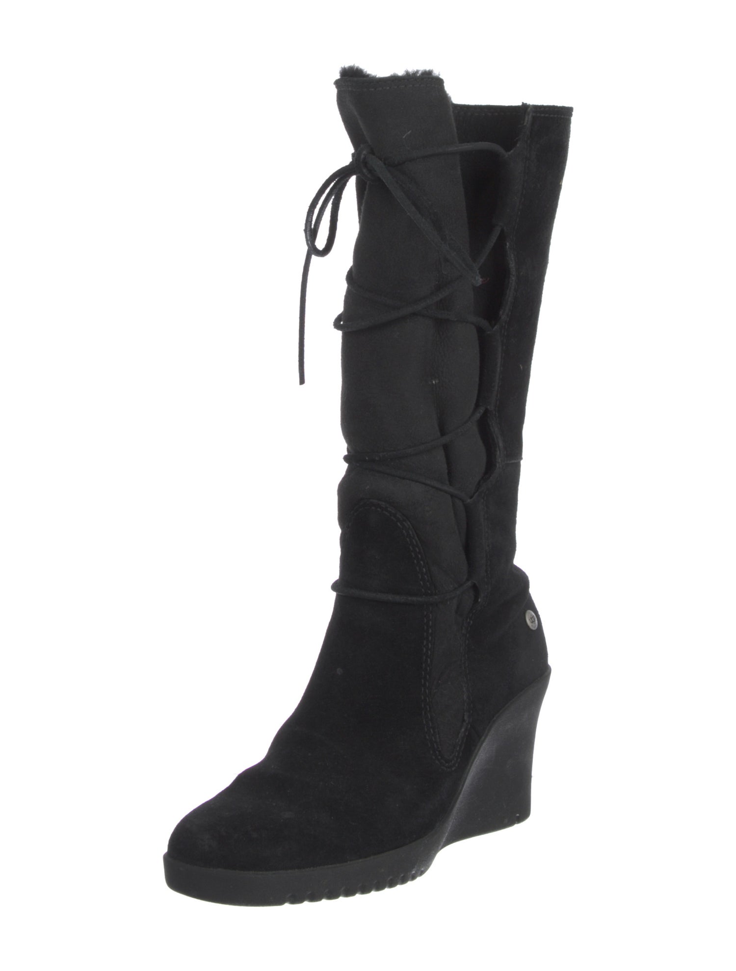UGG Suede Lace-Up Boots