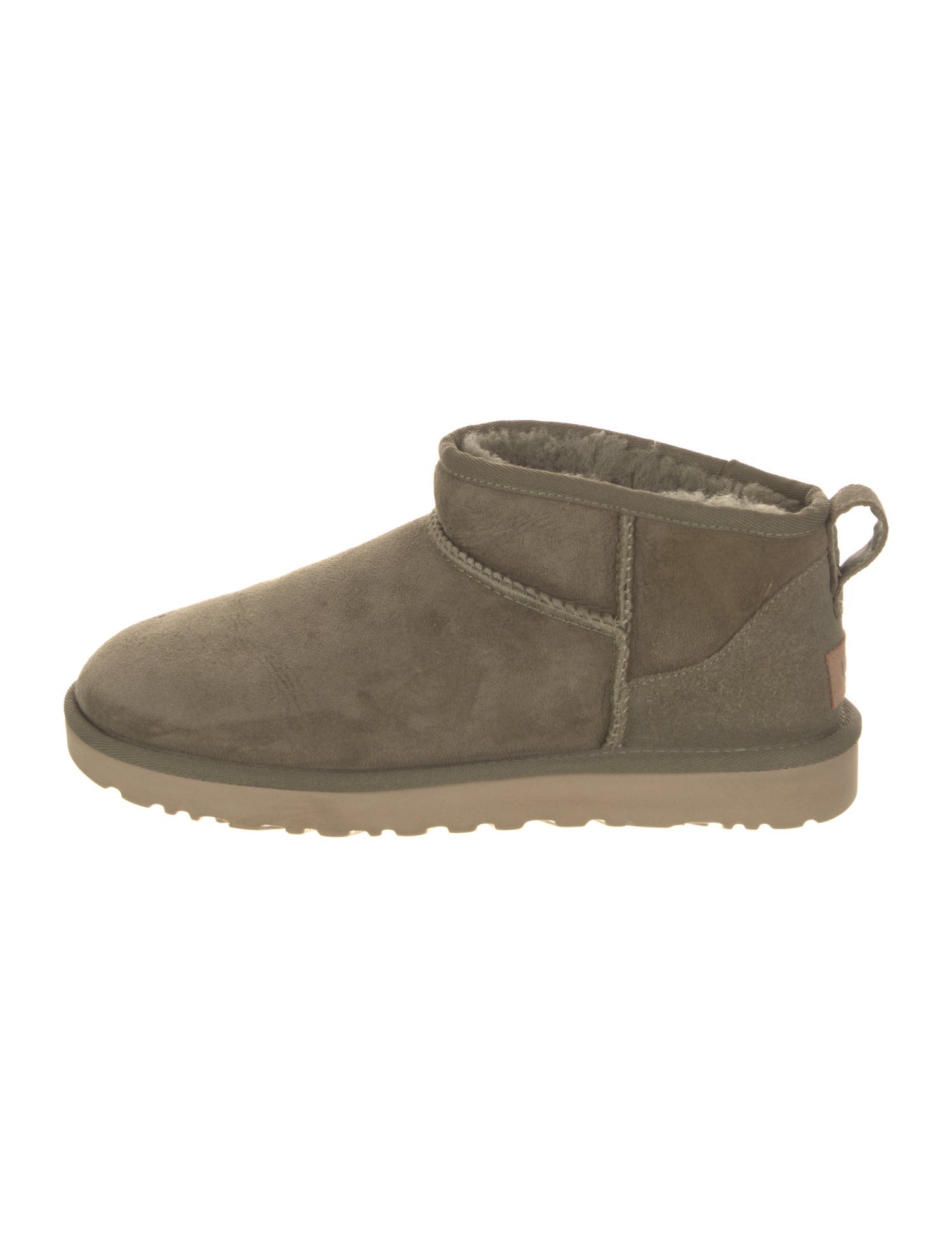 UGG Suede Fur Trim Boots
