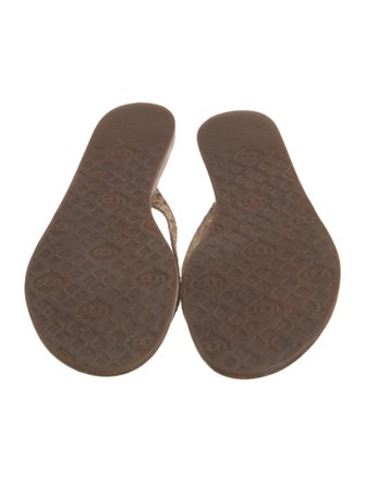 UGG Leather Animal Print Slides