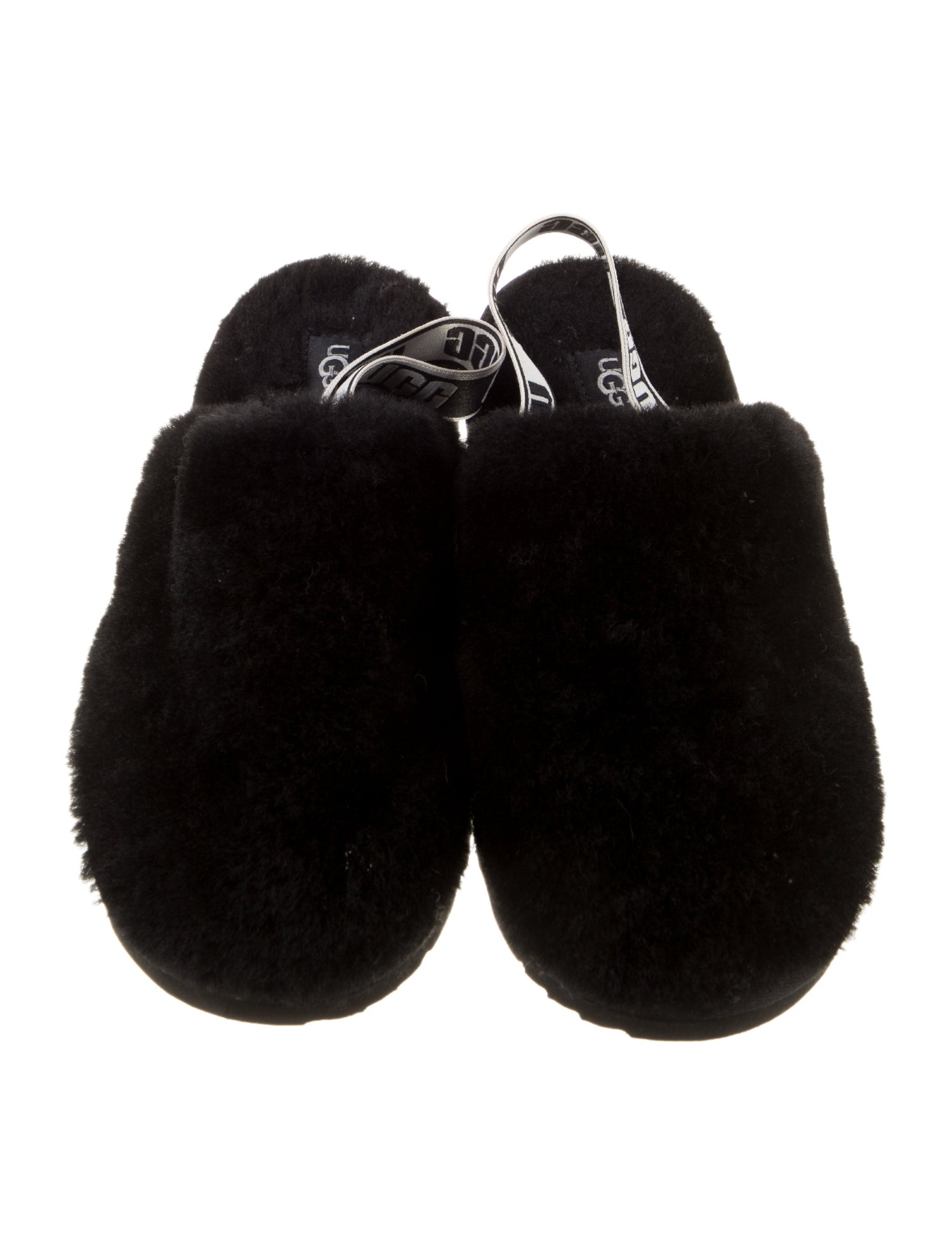 UGG Girls' Fur Slip-on Sandals