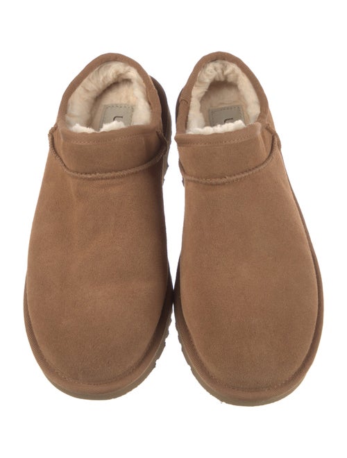 UGG Suede Fur Trim Mules