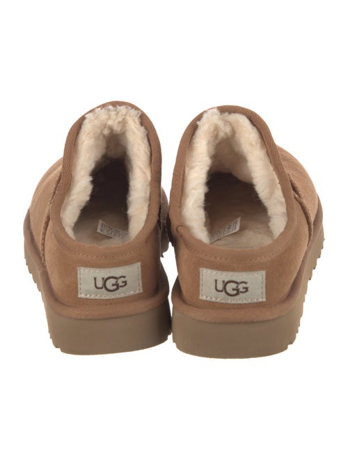 UGG Suede Fur Trim Mules