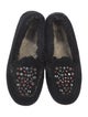 UGG Suede Crystal Embellishments Moccasins