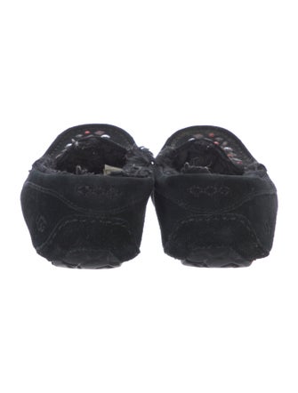 UGG Suede Crystal Embellishments Moccasins