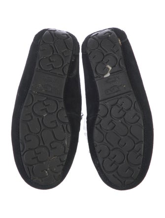 UGG Suede Crystal Embellishments Moccasins