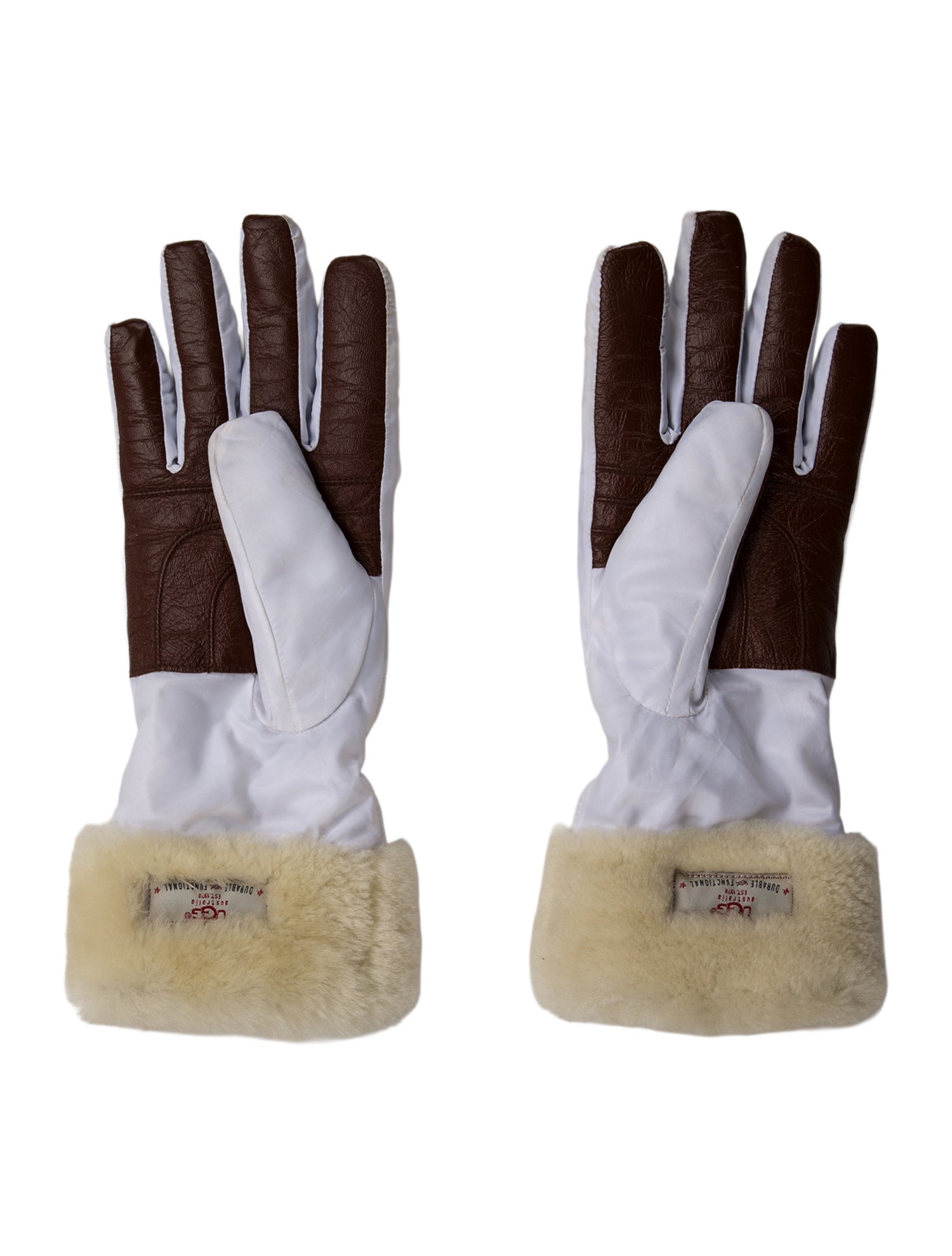 UGG white multi color gloves