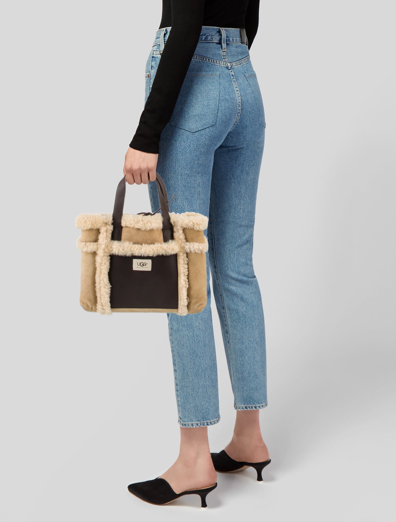 UGG Shearling Top Handle Bag