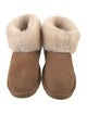 UGG Suede Fur Trim Boots